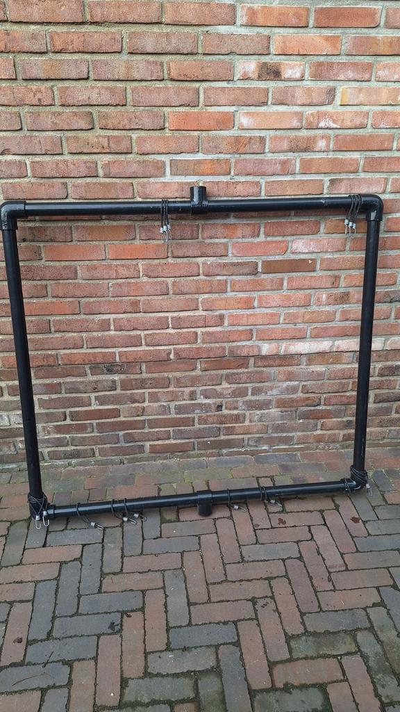 Stevig spandoekframe van zwart gecoate buizen, Huis en Inrichting, Woonaccessoires | Lijsten, Ophalen of Verzenden