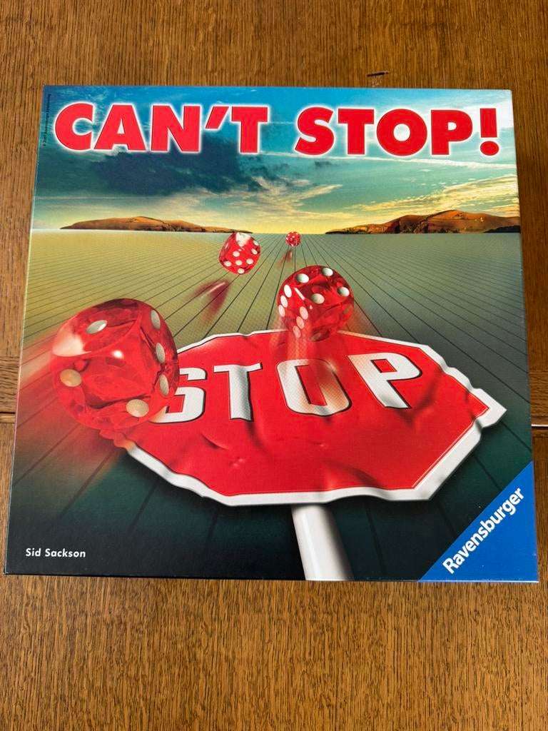 Bordspel Can’t Stop zgan, Hobby en Vrije tijd, Gezelschapsspellen | Bordspellen, Ophalen of Verzenden, Zo goed als nieuw
