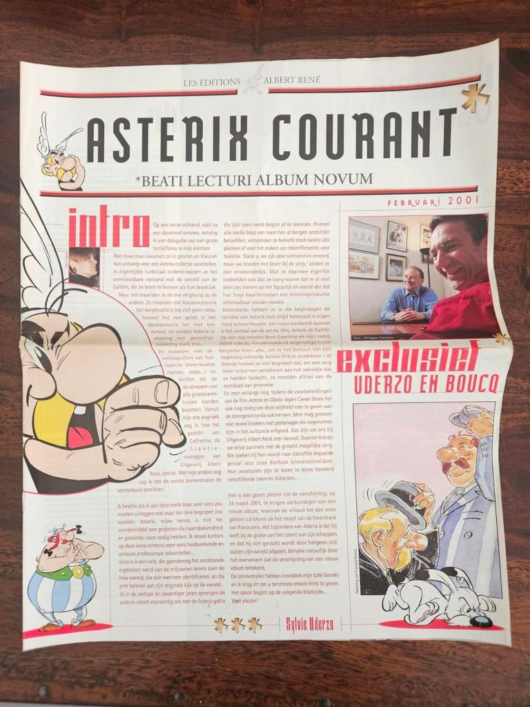 Asterix Courant, bijlage, Eén stripboek, Ophalen of Verzenden, Zo goed als nieuw, René Goscinny, Albert Uderzo