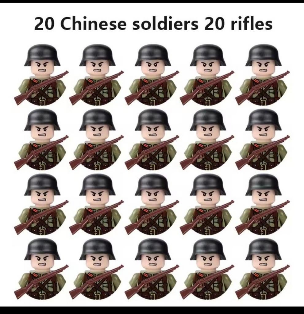 20 nieuwe soldaten met geweren (geen Lego), Ophalen of Verzenden