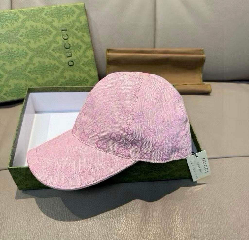 gucci cap pink with box, Ophalen of Verzenden, Zo goed als nieuw, One size fits all