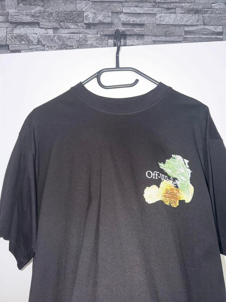 Off white t shirt, Kleding | Heren, T-shirts, Verzenden, Nieuw, Maat 52/54 (L), Zwart