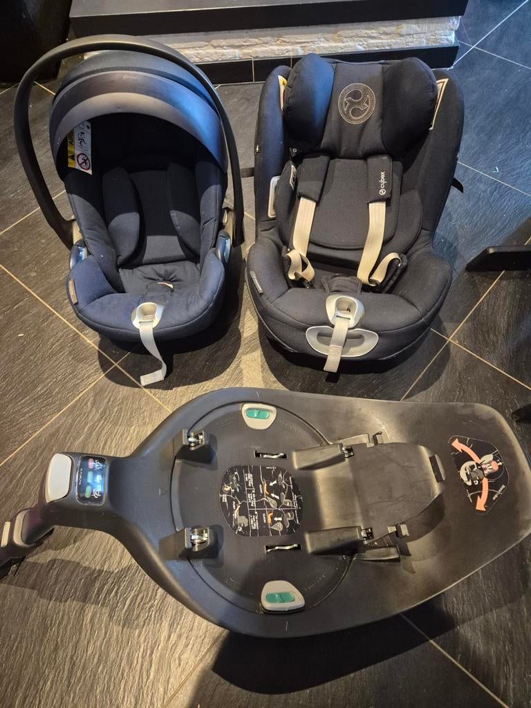 Complete set autostoelen Cybex Cloud Z i-size blauw en grijs, Kinderen en Baby's, Autostoeltjes, Ophalen, 0 t/m 13 kg, Overige merken