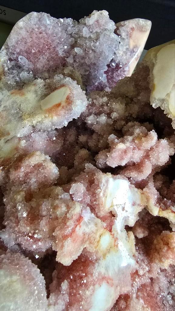 Sublieme kwaliteit Roze Amethist Geode  (uniek)  XXL, Verzamelen, Mineralen en Fossielen, Ophalen