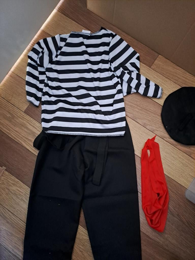 Mime verkleedpakje kind - Nieuw in verpakking (7-9 jaar), Ophalen of Verzenden, Nieuw, 122 t/m 128, Jongen of Meisje