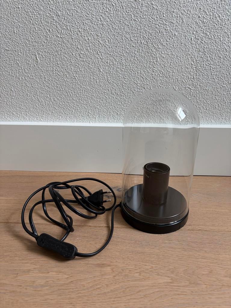 IKEA ROPUDDEN Tafellamp met stolp - Zo goed als nieuw, Ophalen, Zo goed als nieuw, Glas, Minder dan 50 cm