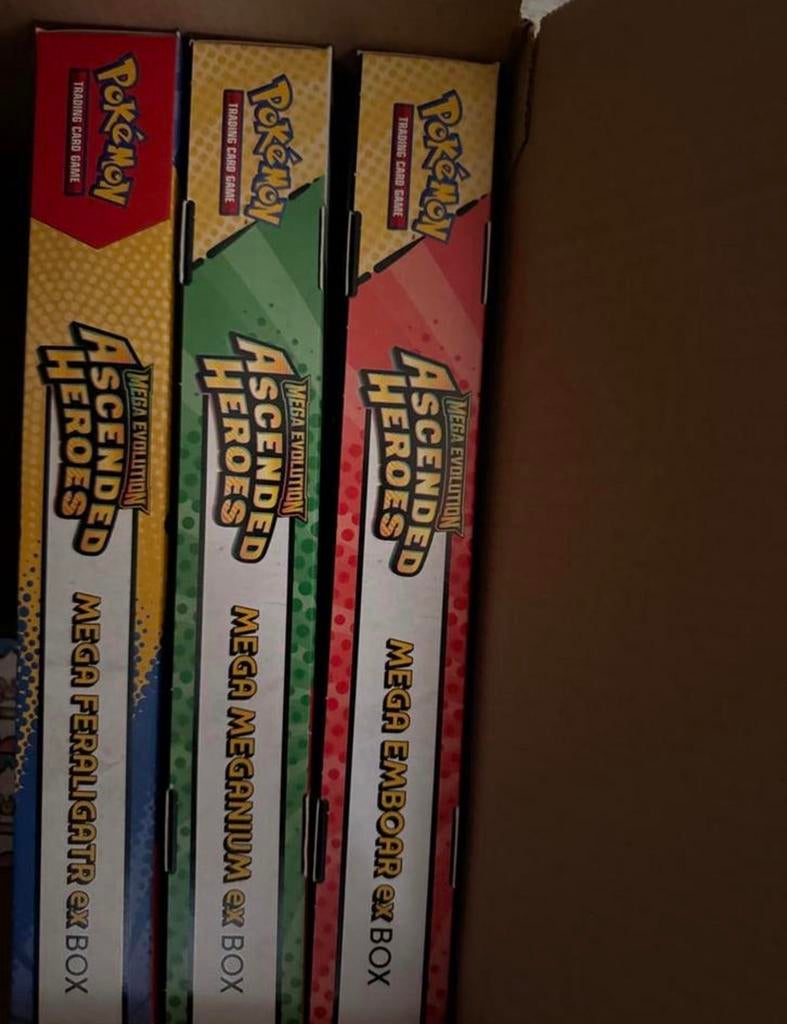 Ascended Heroes Mega EX boxen, Ophalen of Verzenden, Zo goed als nieuw, Boosterbox