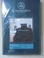 Zwart dekbedovertrek 140 x 200, Eenpersoons, Verzenden, Zwart, Dekbedovertrek