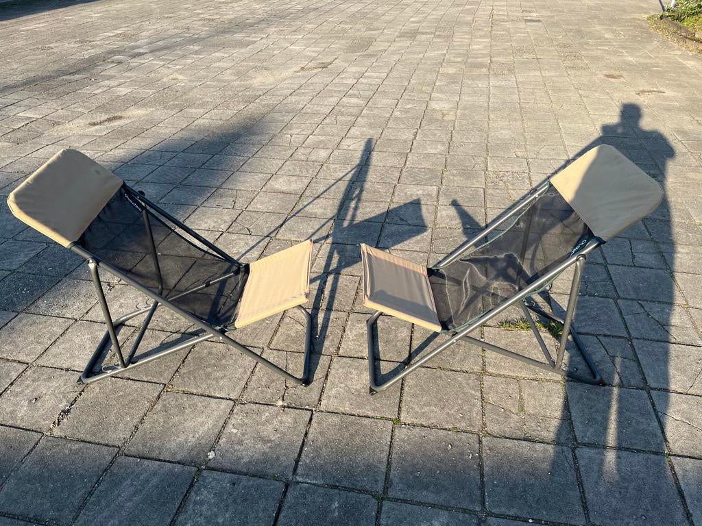 2x Quechua opvouwbare campingstoelen, Ophalen, Gebruikt, Campingstoel
