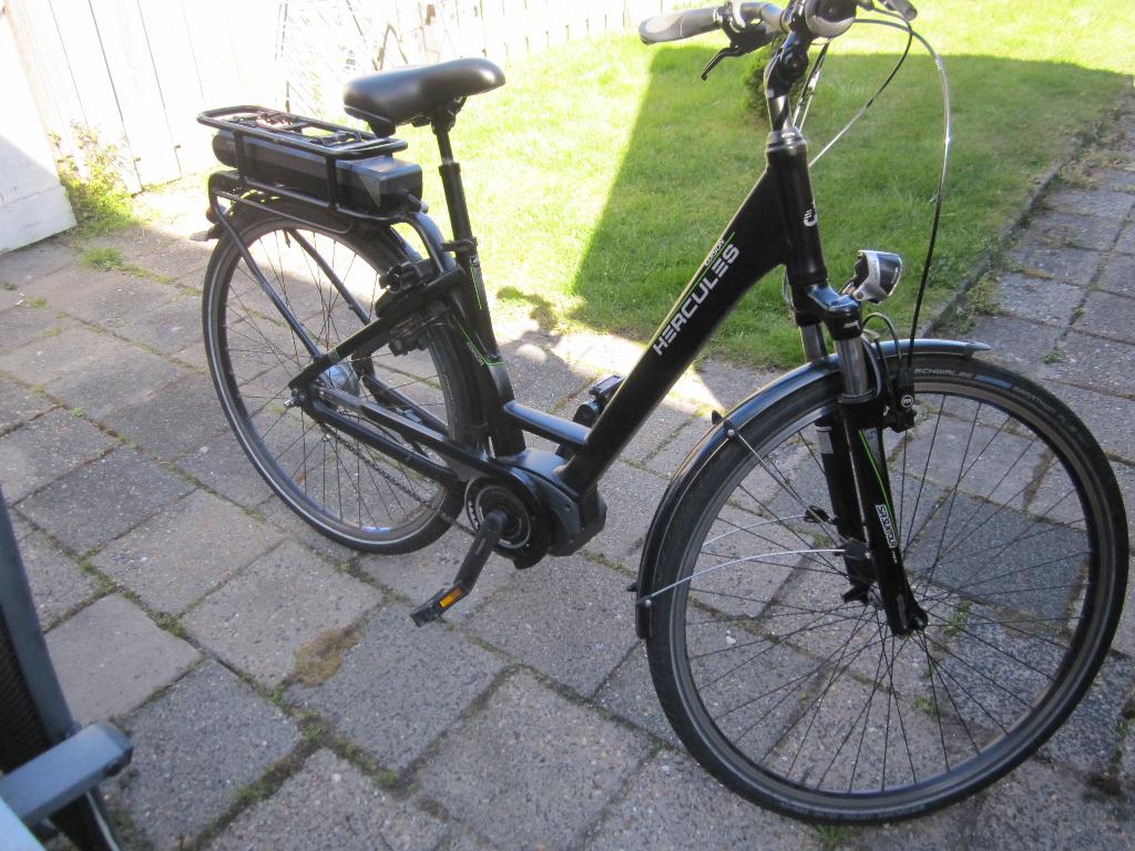tk hercules Edison fiets elektrisch, Fietsen en Brommers, Elektrische fietsen, Gebruikt, Minder dan 47 cm, 50 km per accu of meer