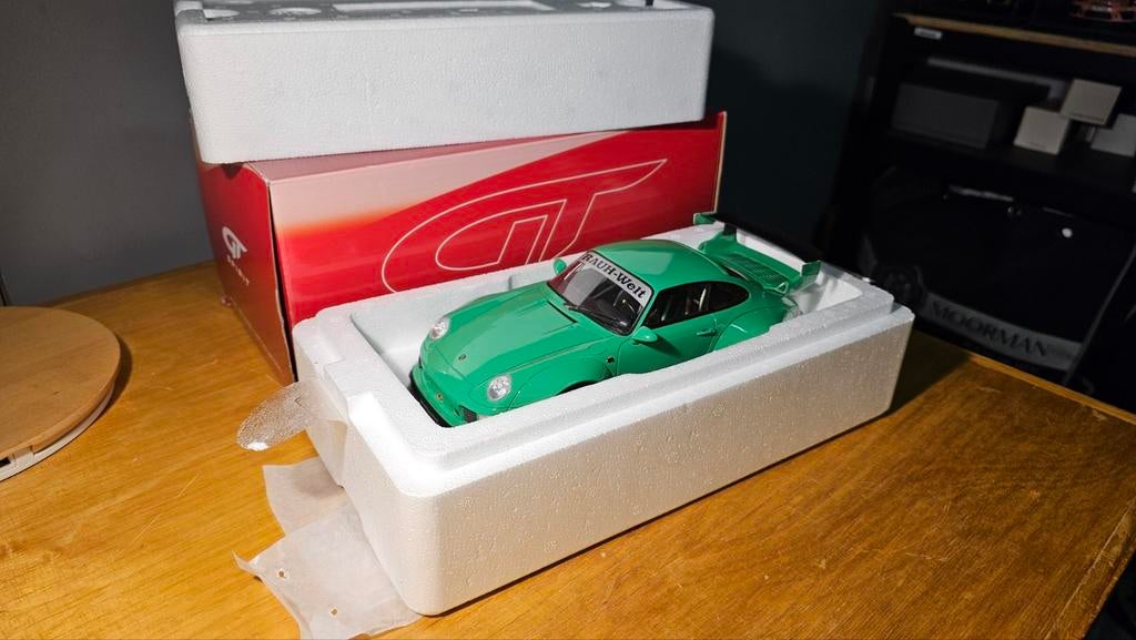 Porsche RWB 911 993 GT Spirit 1:18 - Lichte schade, Ophalen of Verzenden, Auto