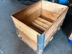 Houten Palletbox 60x80 cm met 2 opzetranden, Ophalen, Gebruikt, Opvouwbaar, 60 cm of meer
