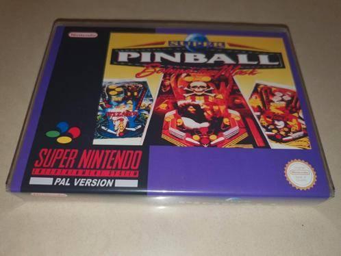 Super Pinball SNES Game Case, Spelcomputers en Games, Games | Nintendo Super NES, Zo goed als nieuw, 1 speler, Vanaf 3 jaar, Verzenden