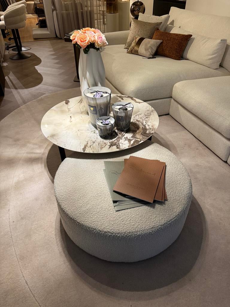 Salontafel set van 2 / Keramiek, 50 tot 100 cm, Rond, Ophalen of Verzenden, Zo goed als nieuw