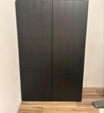 Zwarte IKEA Besta kast, Ophalen, Overige materialen, 100 tot 150 cm, Zo goed als nieuw