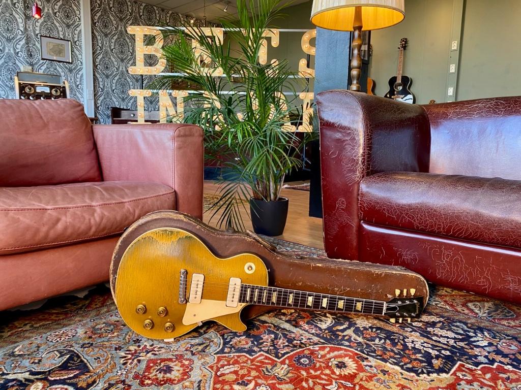 1955 Gibson Les Paul Standard All Gold Goldtop, Muziek en Instrumenten, Snaarinstrumenten | Gitaren | Elektrisch, Gibson, Gebruikt