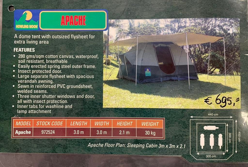 Boogtent, Caravans en Kamperen, Tenten, Ophalen, Nieuw, Tot en met 4