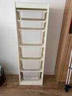 Ikea Trofast kast met bakken + houten puzzels, Ophalen, Gebruikt, 105 cm of meer, Minder dan 50 cm
