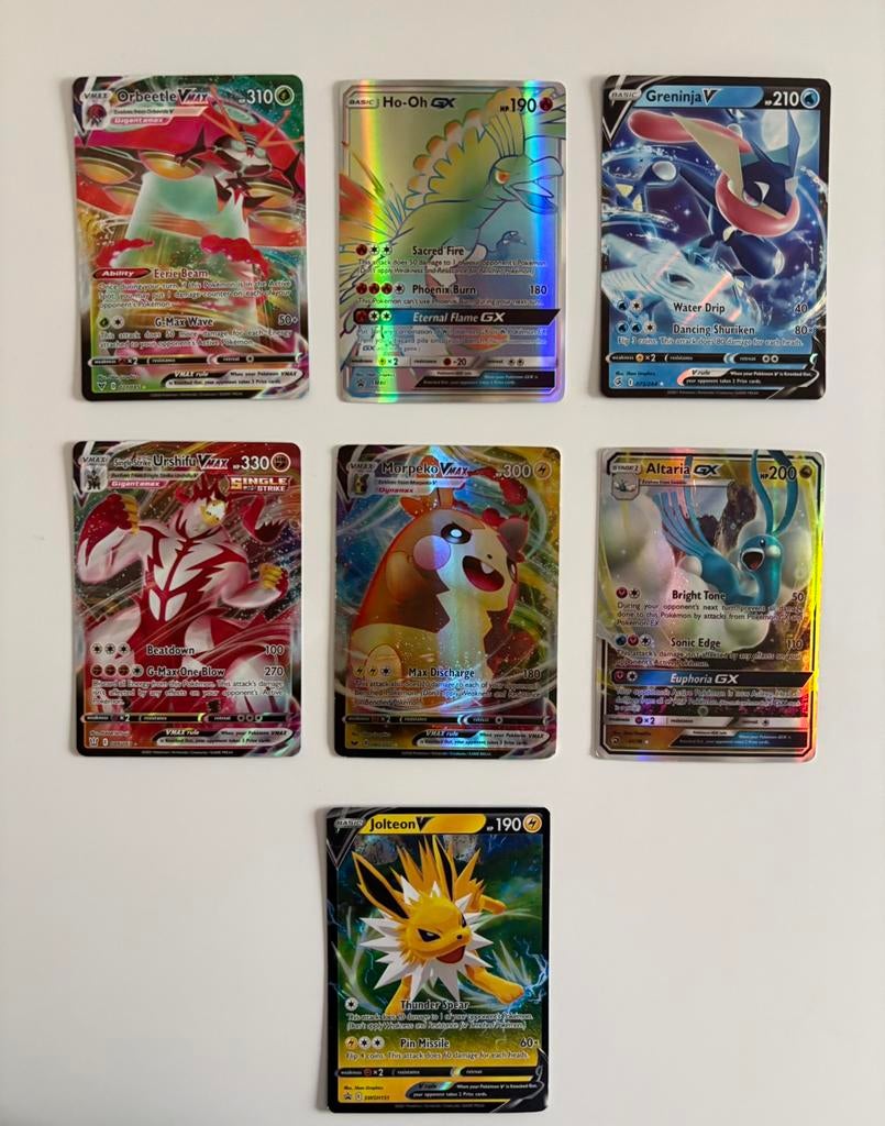 Pokémon kaarten V, VMAX en GX, Ophalen of Verzenden, Zo goed als nieuw