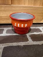 Vintage emaille zeep bakje. Retro oranje zeep kommetje., Ophalen