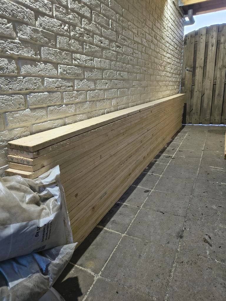 Zo goed als nieuwe planken, 22mm dik, 390cm lang, Ophalen, Minder dan 25 mm, Zo goed als nieuw, Plank