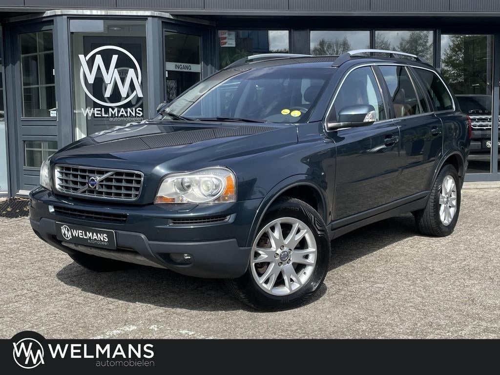 Volvo XC90 3.2 AWD Summum 7p Orig NL l Xenon l Bruin Leder, 238 pk, Gebruikt, Blauw, 7 stoelen