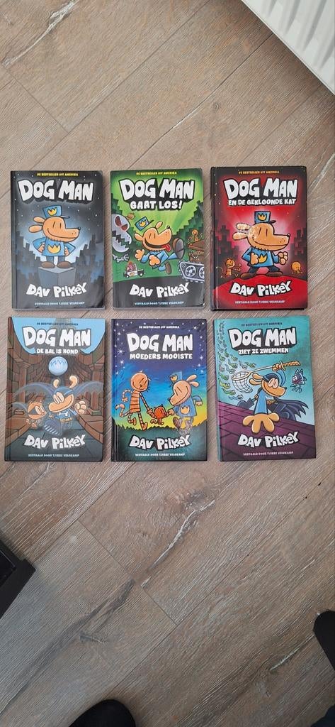Dog Man boeken: 6 delen, Ophalen of Verzenden, Gelezen, Dav Pilkey, Fictie algemeen