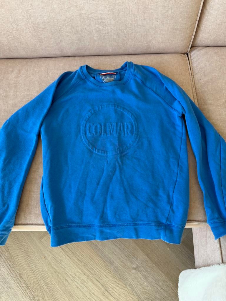 Colmar sweater blauw met logo 14Y, Ophalen of Verzenden, Gedragen, Overige maten, Blauw