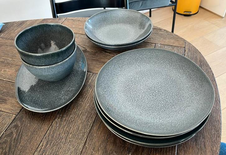 Porto servies hema borden diep bakjes schaal serveer blauw, Huis en Inrichting, Woonaccessoires | Dienbladen, Gebruikt, Overige materialen