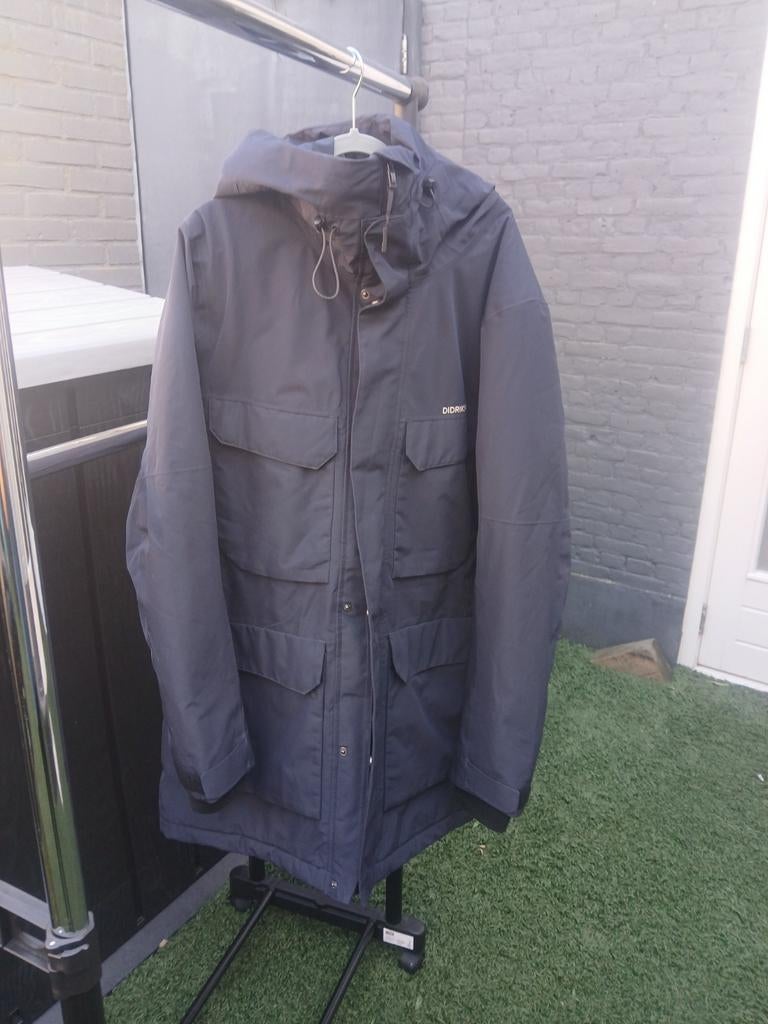 Didrikson heren jas, Kleding | Heren, Jassen | Winter, Ophalen of Verzenden, Zo goed als nieuw, Maat 56/58 (XL), Blauw