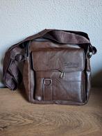 Bruine Carl Kimu Schoudertas, Ophalen of Verzenden, Nieuw, Bruin, Overige merken