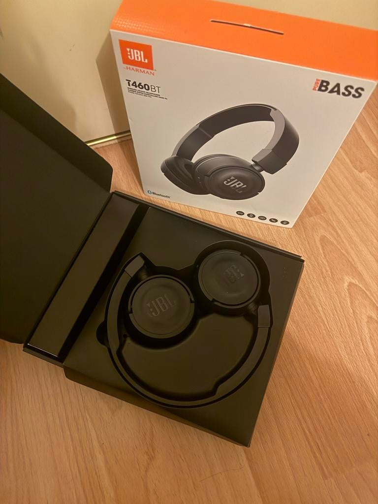 JBL T460BT Draadloze On-Ear Koptelefoon - Zwart, Overige merken, Gebruikt, Draadloos, Op oor (supra aural)