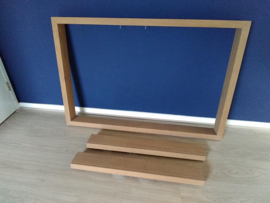 Wandrek met 2 schapjes, Huis en Inrichting, Woonaccessoires | Wandplanken en Boekenplanken, Ophalen