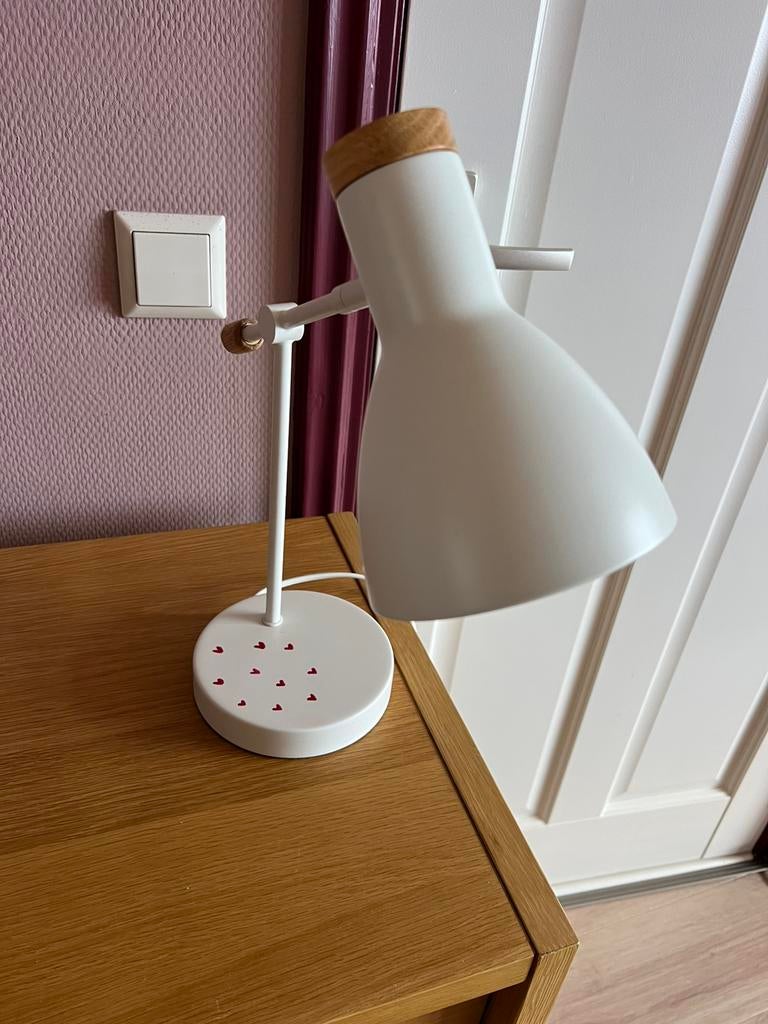 Bureau / nachtkast lamp van MADE, Ophalen, Gebruikt, Hout, Minder dan 50 cm