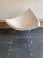 Vitra George Nelson Coconut Chair, wit leder, Huis en Inrichting, Fauteuils, Vitra, Design, 75 tot 100 cm, Ophalen of Verzenden