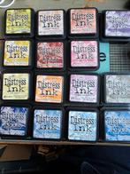 Tim holtz Distress Ink, Oxide, Embossing Poeder, Foundry etc, Gebruikt, Overige thema's, Meerkleurig, Ophalen of Verzenden