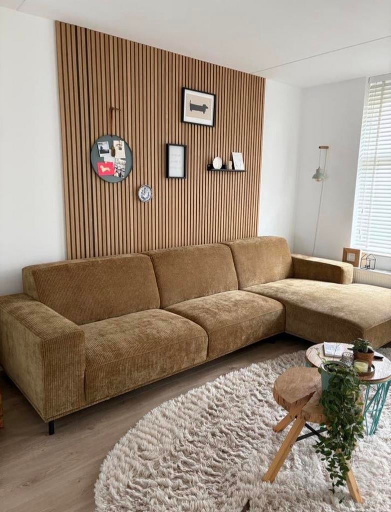 Houten panelen met lichtsnoer en accessoires, Huis en Inrichting, Woonaccessoires | Wanddecoraties, Zo goed als nieuw, Wandbord of Wandpaneel