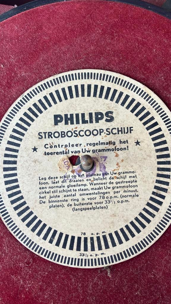 Vintage Philips Platenspeler - Draagbaar en Compleet, Audio, Tv en Foto, Platenspelers, Gebruikt, Platenspeler, Philips, Ophalen