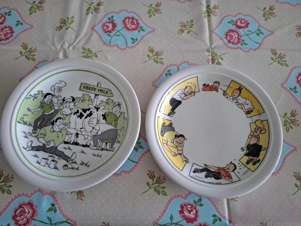 Leuke Suske en Wiske ontbijtborden., Verzamelen, Stripfiguren, Ophalen of Verzenden, Suske en Wiske, Zo goed als nieuw, Gebruiksvoorwerp