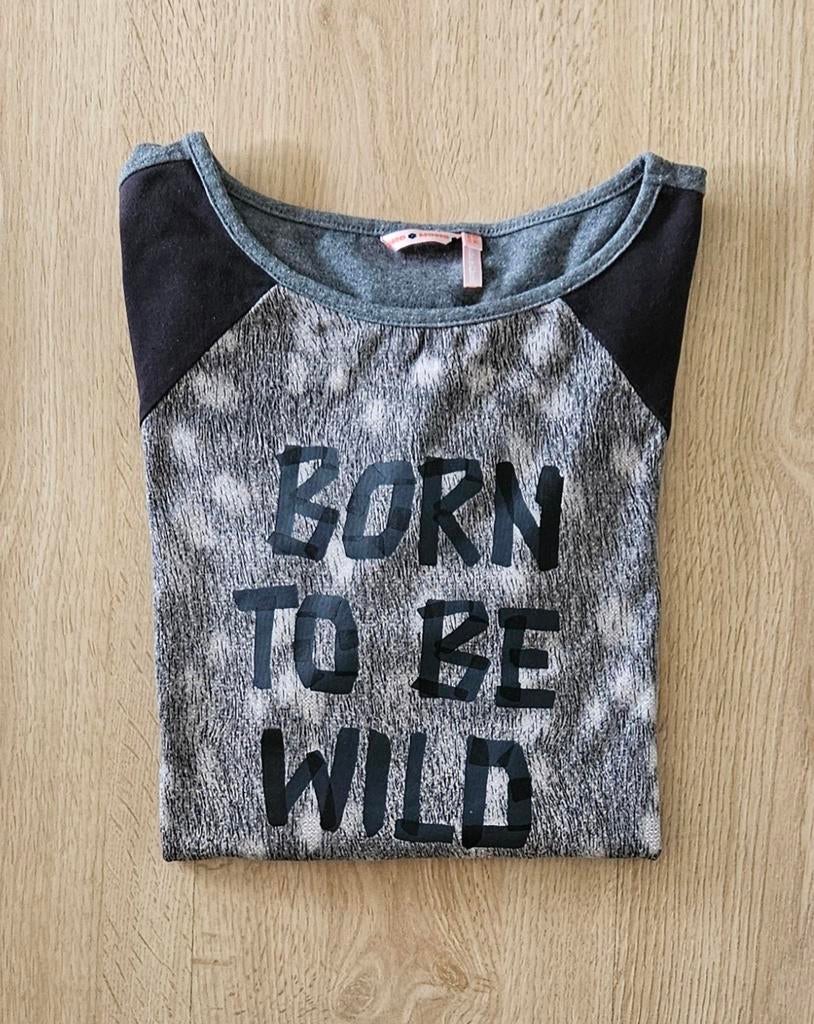 Born To By Wild Longsleeve Mt 158-164, Kinderen en Baby's, Kinderkleding | Maat 158, Ophalen of Verzenden, Zo goed als nieuw, Meisje