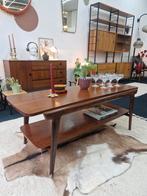 Vintage salontafel omkeerbaar blad 70s, Ophalen, Huis en Inrichting