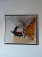 Abstract Schilderij met Kleuren, Antiek en Kunst, Ophalen