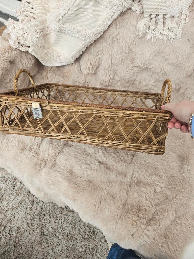 Riviera maison mand, Huis en Inrichting, Woonaccessoires | Schalen en Manden, Ophalen of Verzenden, Hout