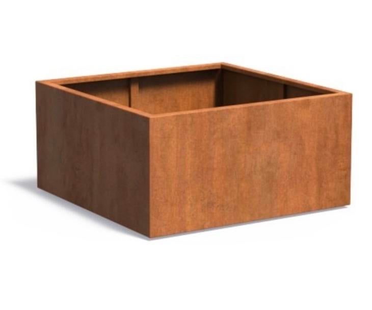 Nieuwe Cortenstaal plantenbak zonder bodem 120x120x60 cm, Tuin en Terras, Bloembakken en Plantenbakken, Ophalen, 100 cm of meer