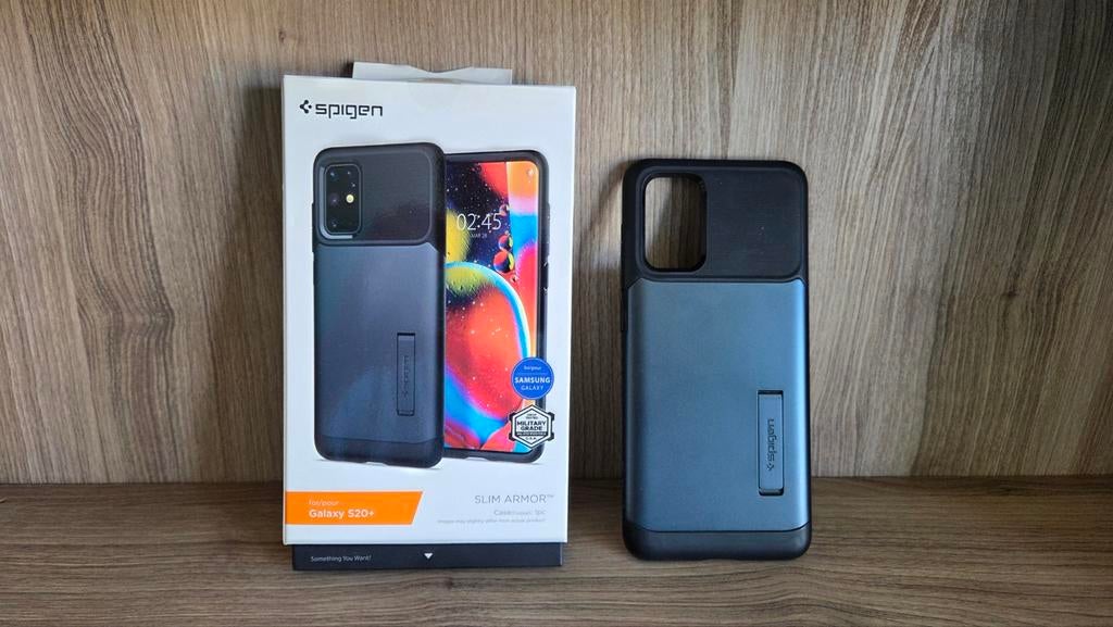 Spigen hoesje voor Samsung S20+ met standaard, Ophalen of Verzenden, Gebruikt, Overige modellen, Overige typen