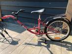 Rode aanhangfiets met 6 versnellingen en bagagedrager, Ophalen, Gebruikt, Aanhangfiets