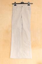 Beige corduroy ribbroek uitlopende pijpen XXS 32, H&M, Beige, Ophalen of Verzenden, Maat 34 (XS) of kleiner