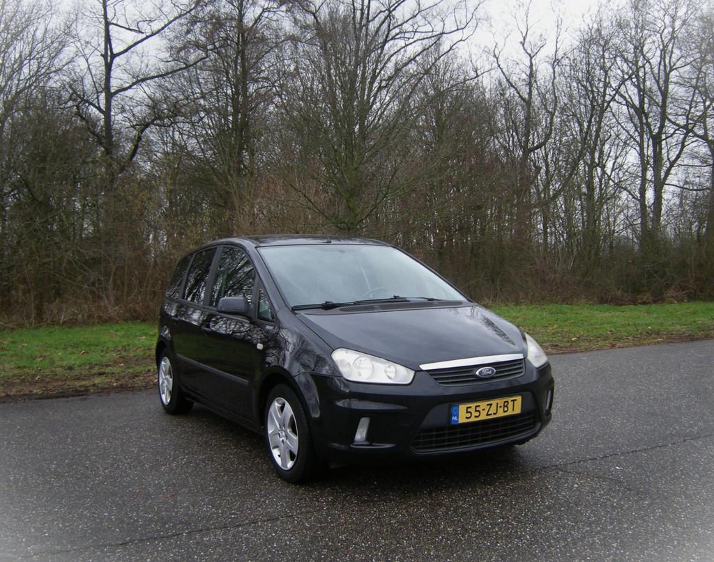 Ford C-Max 1.8-16V Trend . Airco . Cruiscontrol . Elec ramen, Voorwielaandrijving, Gebruikt, Zwart, 4 cilinders