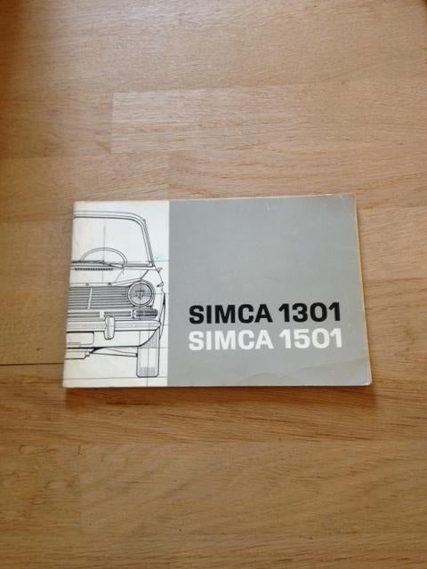 Handleiding/Instructieboekje     Simca     1301 - 1501    NL, Ophalen of Verzenden
