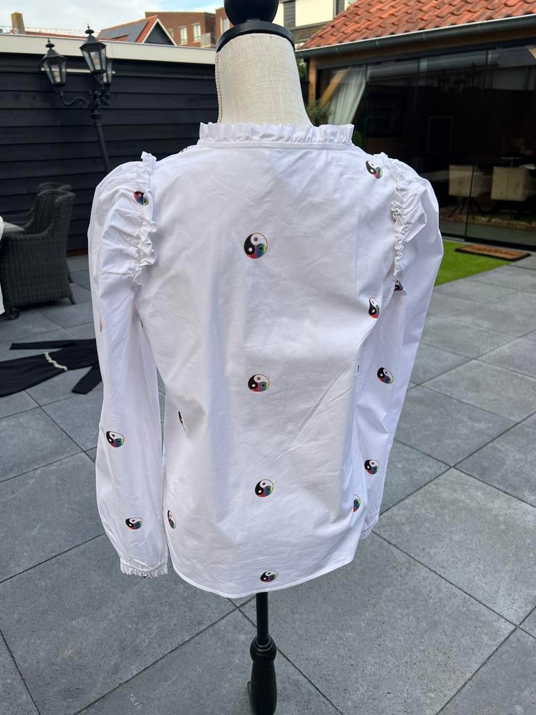 Munthe blouse maat 36, Kleding | Dames, Ophalen of Verzenden, Gedragen, Maat 36 (S), Wit